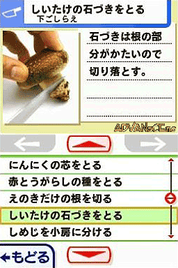 Shaberu! DS Ryouri Navi screenshot 2 for Nintendo DS